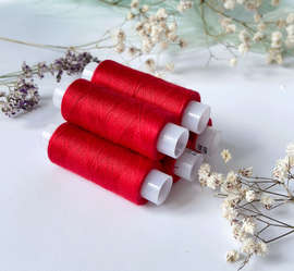 Нитки швейные для трикотажа, Omega 114, красный №120  200м, 603Н