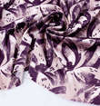 Сатин стрейчевый (атлас) шириной 120 см, цветочный принт, артикул 41А фото 1