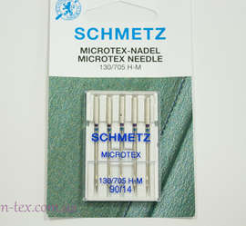 Иглы Schmetz Microtex 90/14 H-M  21Г