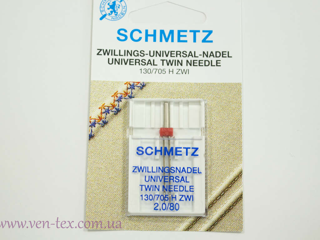Иглы Schmetz Universal Twin 2,0/80 H 8Г