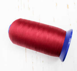Текстурированные Нитки швейные "Ecofil. №303", №50, 5000 м, бордовый, 449Н
