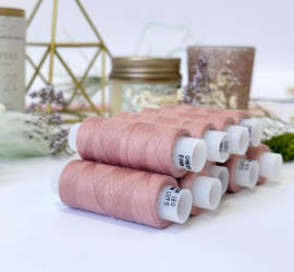 Нитки швейные для трикотажа, Omega 661, пыльно-розовый, №120  200м, 579Н