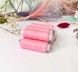 Нитки швейные для трикотажа, Omega 154, розовый, №120  200м, 651Н