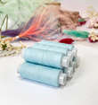 Нитки швейные для трикотажа, Omega 277, голубой (бирюзовый), №120  200м, 659Н фото 1