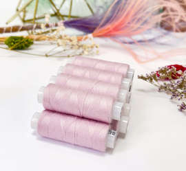 Нитки швейные для трикотажа, Omega 176, пыльно-розовый, №120  200м, 663Н