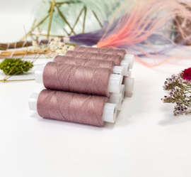 Нитки швейные для трикотажа, Omega 482, пыльно розовый, №120  200м, 669Н
