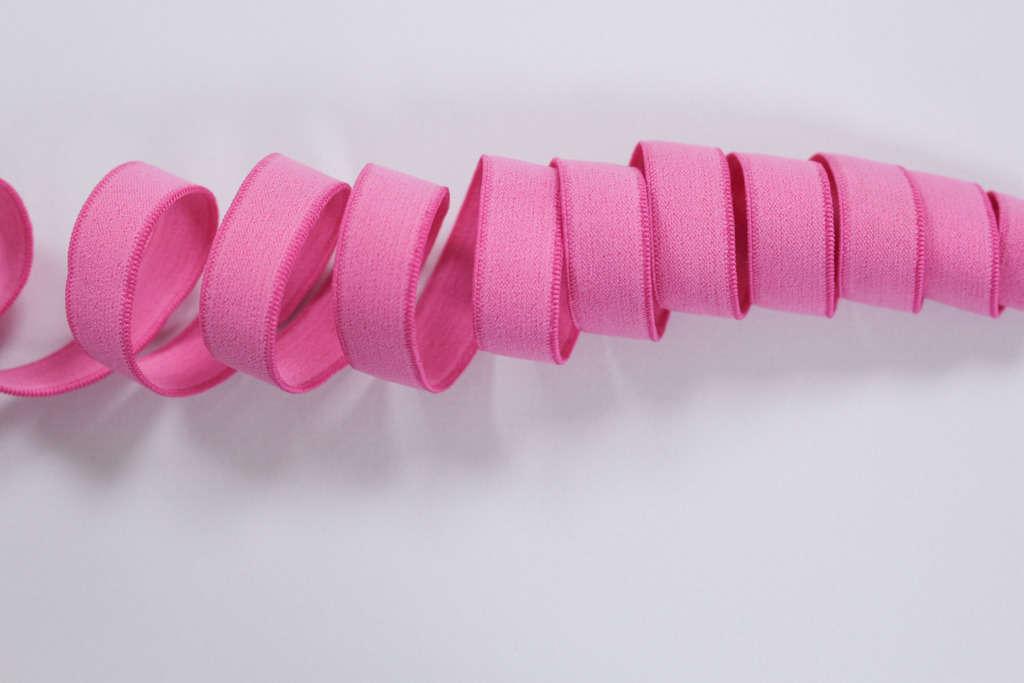Отделочная резинка стрейч,  12 мм, розовый 2063ТР