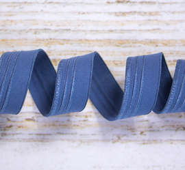 Отделочная резинка стрейч,  18 мм, синий 2157ТР