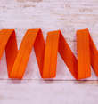 Бейка эластичная, резинка-пополамка, 15 мм, оранжевый 2185ТР фото 1