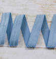 Бейка стрейч, резинка-пополамка, 15 мм, голубой 2196ТР фото 1