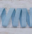 Бейка стрейч, резинка-пополамка, 15 мм, голубой 2208ТР фото 1