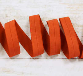 Бейка эластичная, резинка-пополамка, 15 мм, оранжевый 2254ТР