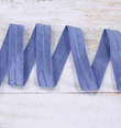 Бейка эластичная, резинка-пополамка, 15 мм, синий 2261ТР фото 1
