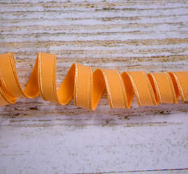 Отделочная резинка стрейч,  12 мм, оранжевый 2274ТР