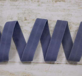 Бейка эластичная, резинка-пополамка, 15 мм, синий  2325ТР