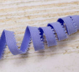Отделочная резинка стрейч,  7 мм, голубой  2545ТР