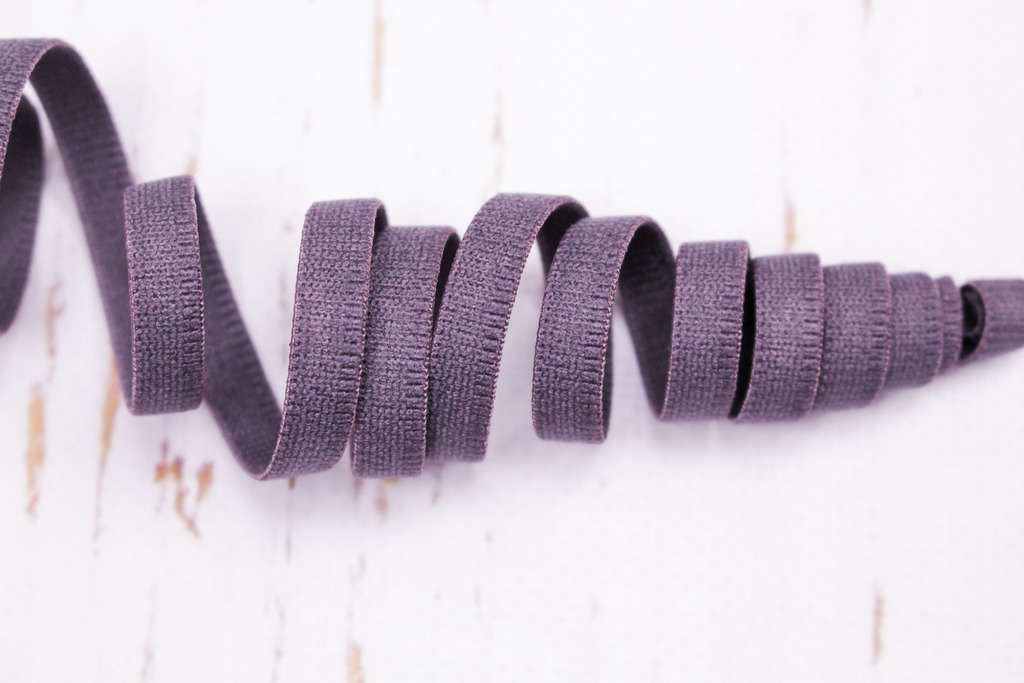 Отделочная резинка стрейч,  8 мм, пыльно-фиолетовый 2611ТР