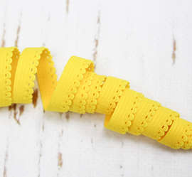 Отделочная резинка стрейч,  7 мм, жёлтый 2620ТР