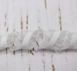 Отделочная резинка стрейч,  6 мм, белый 2692ТР