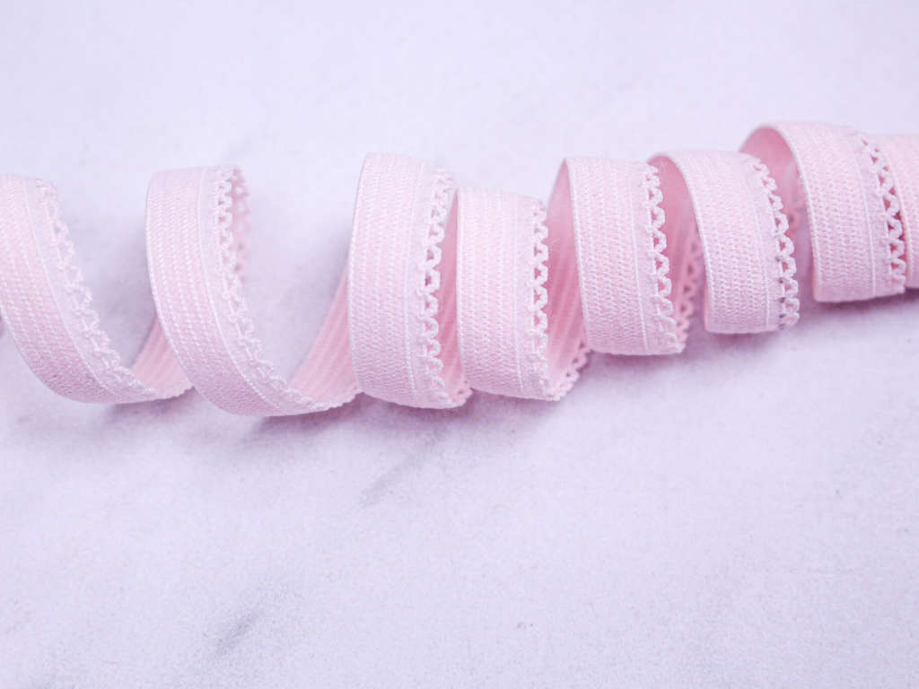 Отделочная резинка стрейч,  7 мм, розовый  2741ТР