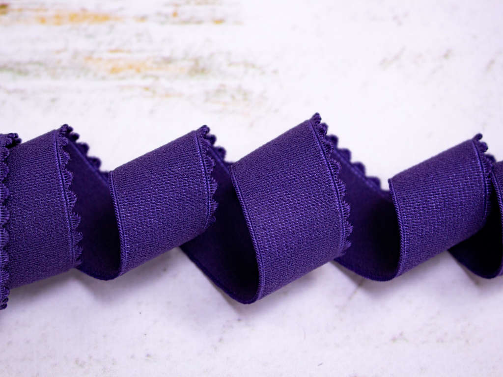 Становая стрейчевая резинка, 22 мм, фиолетовый 2769ТР