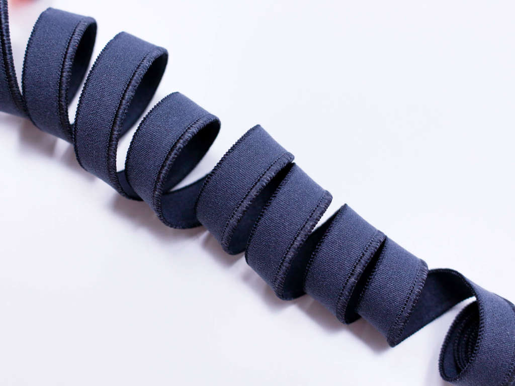 Отделочная резинка стрейч плотная,  10 мм, синий, артикул 2840ТР