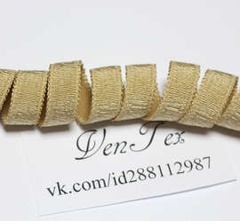 Бретелечная резинка, 12 мм, золотой, артикул 557ТР