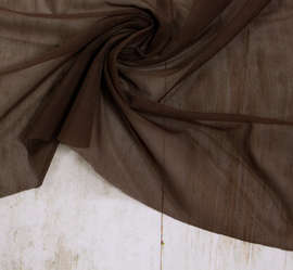 Ткань сетка стрейч, коричневый 573С